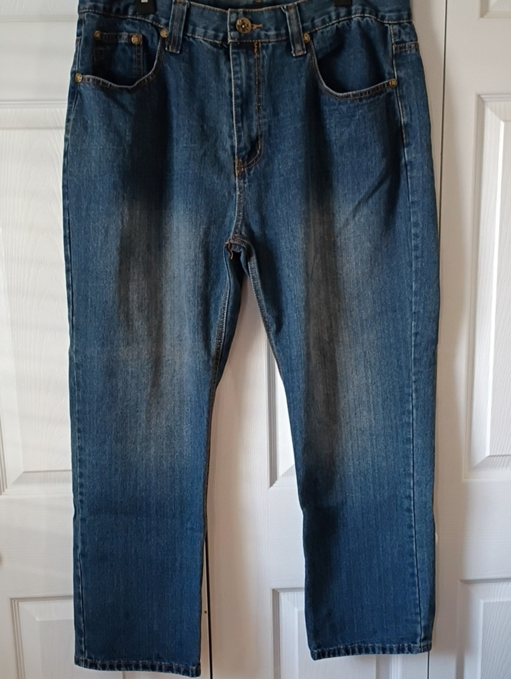 Men's NBN GearClassic Blue Straight-Leg Jeans 38 X 30